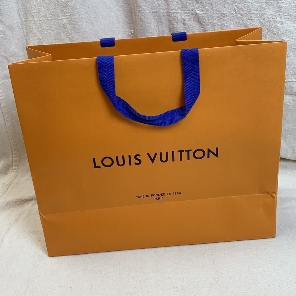 Louis Vuitton Orange and Blue Shopping Bag